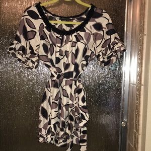 BCBGMAXAZRIA Print Blouse
